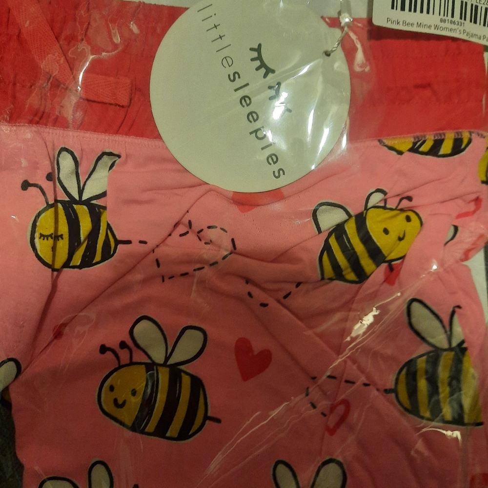 Little Sleepies Pink Bee Mine Joggers